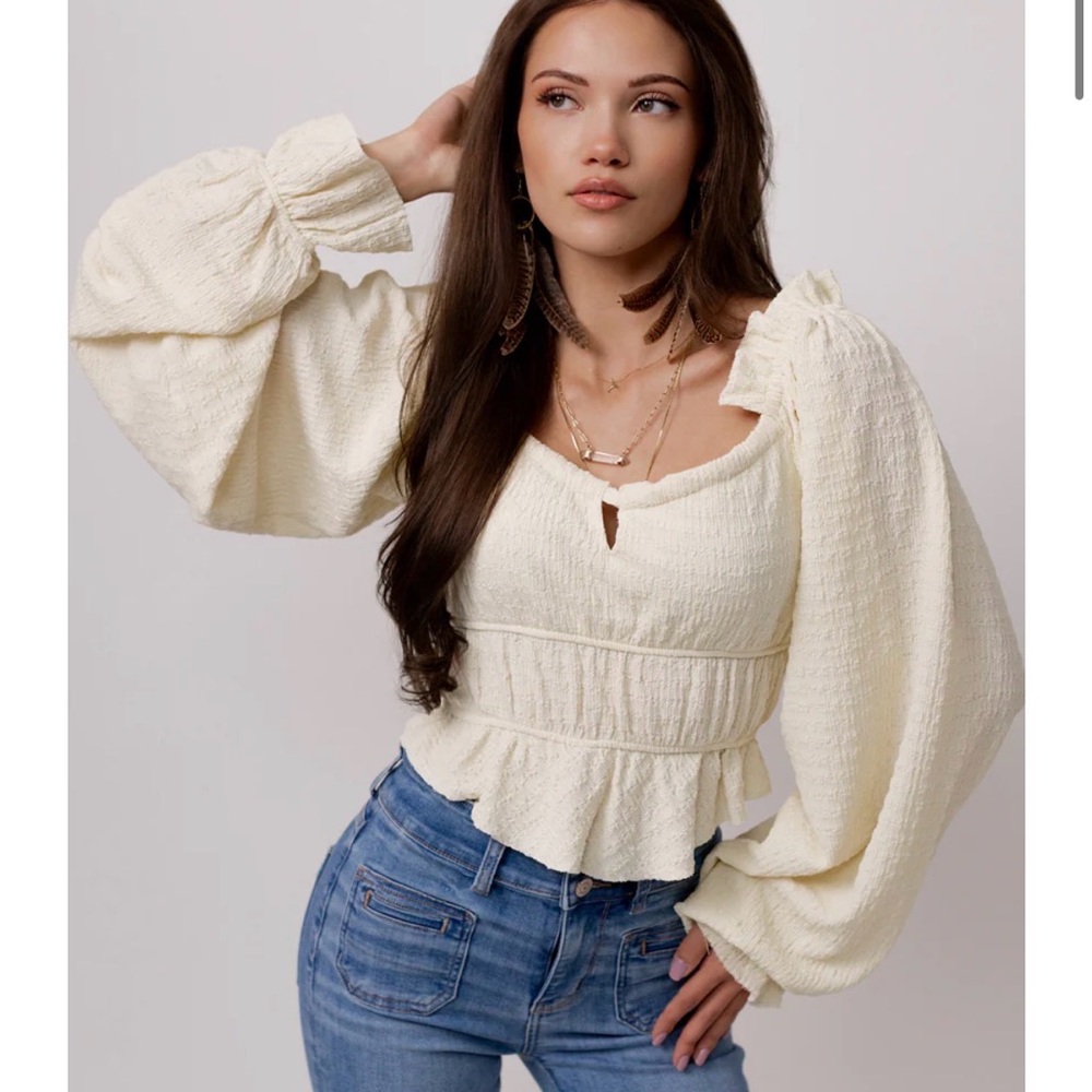 Joyfolie MARIET TOP IN CREAM